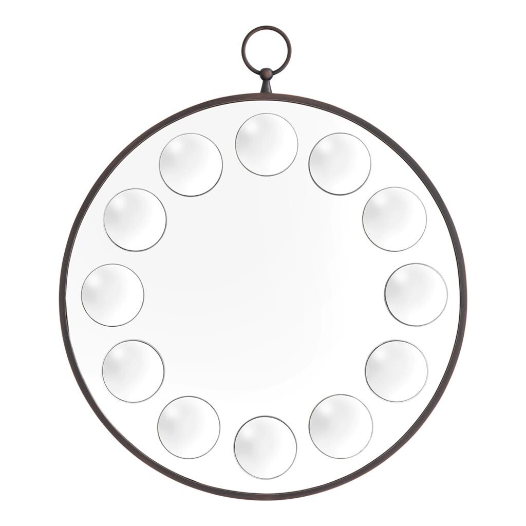 Зеркало настенное круглое бронза Mirror Capistrano 112499