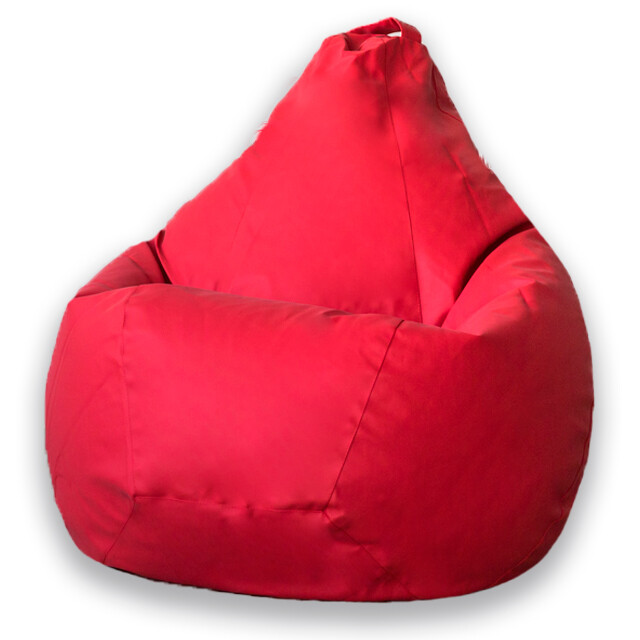 Кресло-мешок XL ткань фьюжн красное &quot;Груша&quot;