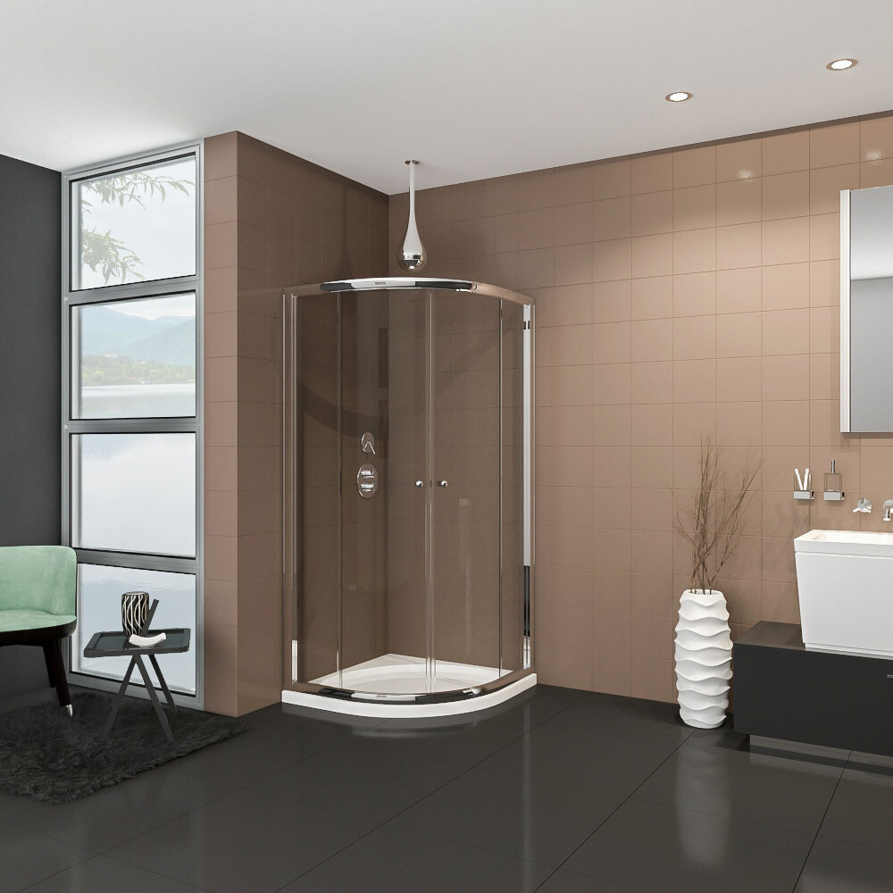 Душевой уголок четверть круга 100х100 см матовый хром Artemis Arne 330 6.925.000.0330.100.10 - изображение 4