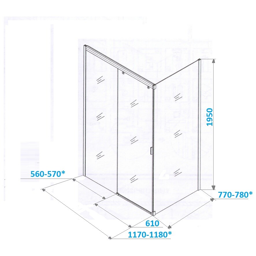 Душевой уголок прямоугольный левый 80x120 см черный Cerutti SPA Marbella 120B L - изображение 13