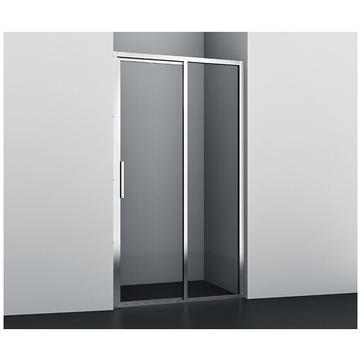 Душевая дверь раздвижная 120х200 см прозрачная, хром Wasserkraft Lopau 32S05R