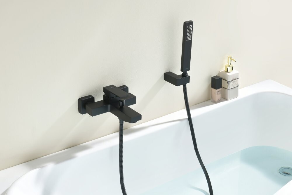 Душевой комплект с ручной лейкой черный Aquatek "Либра" AQ1649MB - изображение 4