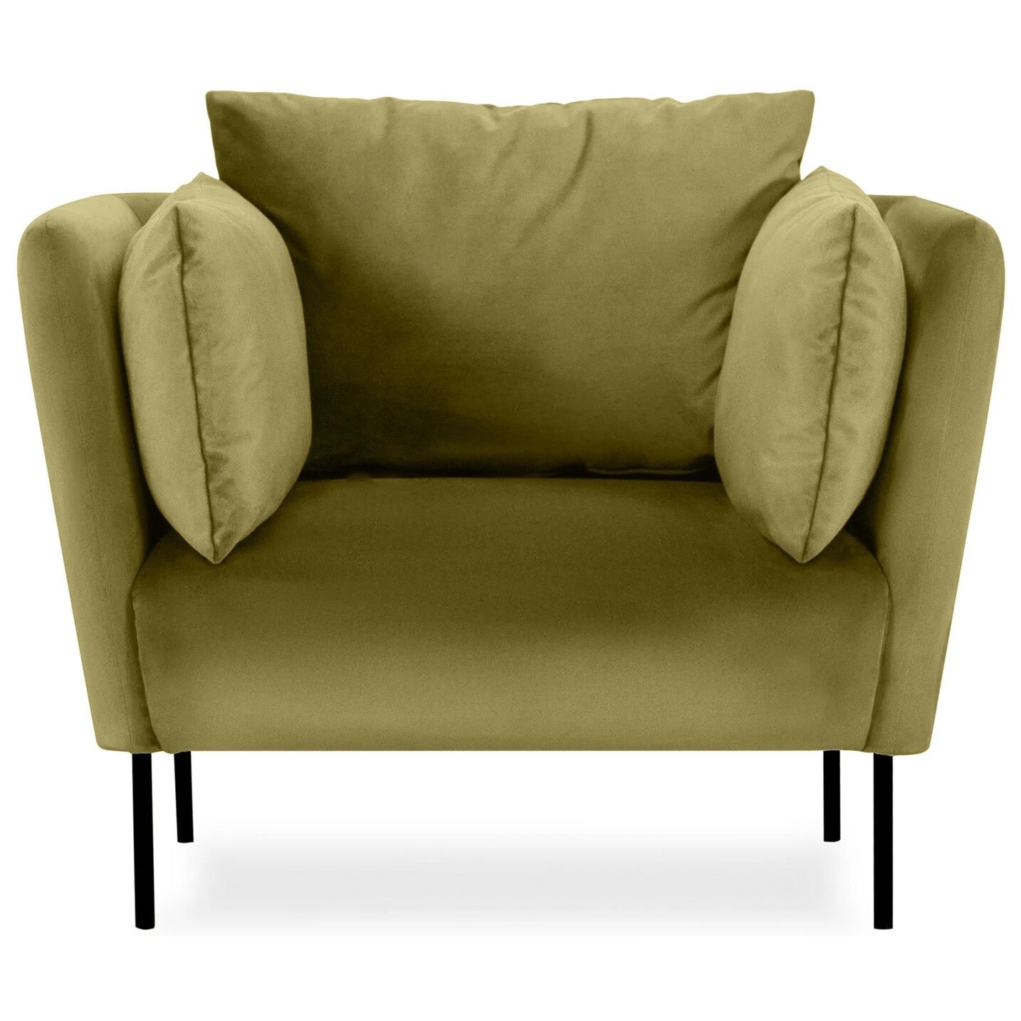 Кресло мягкое с подлокотниками ткань Foxy 72 зеленое Copenhagen