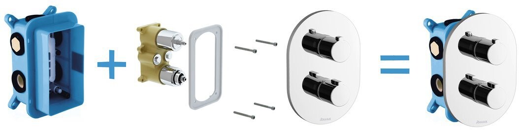 Смеситель для душа термостатический хром Ravak CR 067.00 X070075 - изображение 5