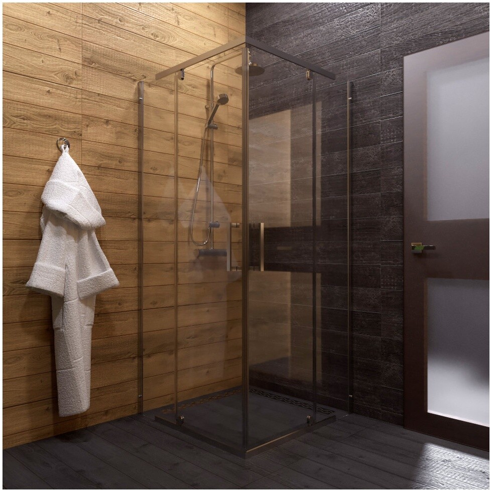 Душевой уголок квадратный 90х90 см хром Triton "Каппа-Хром" Щ0000054220 - изображение 3