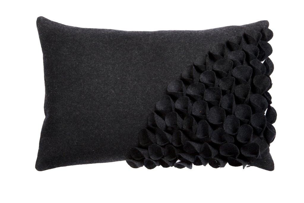 Подушка с объемным узором Alicia Dark Gray
