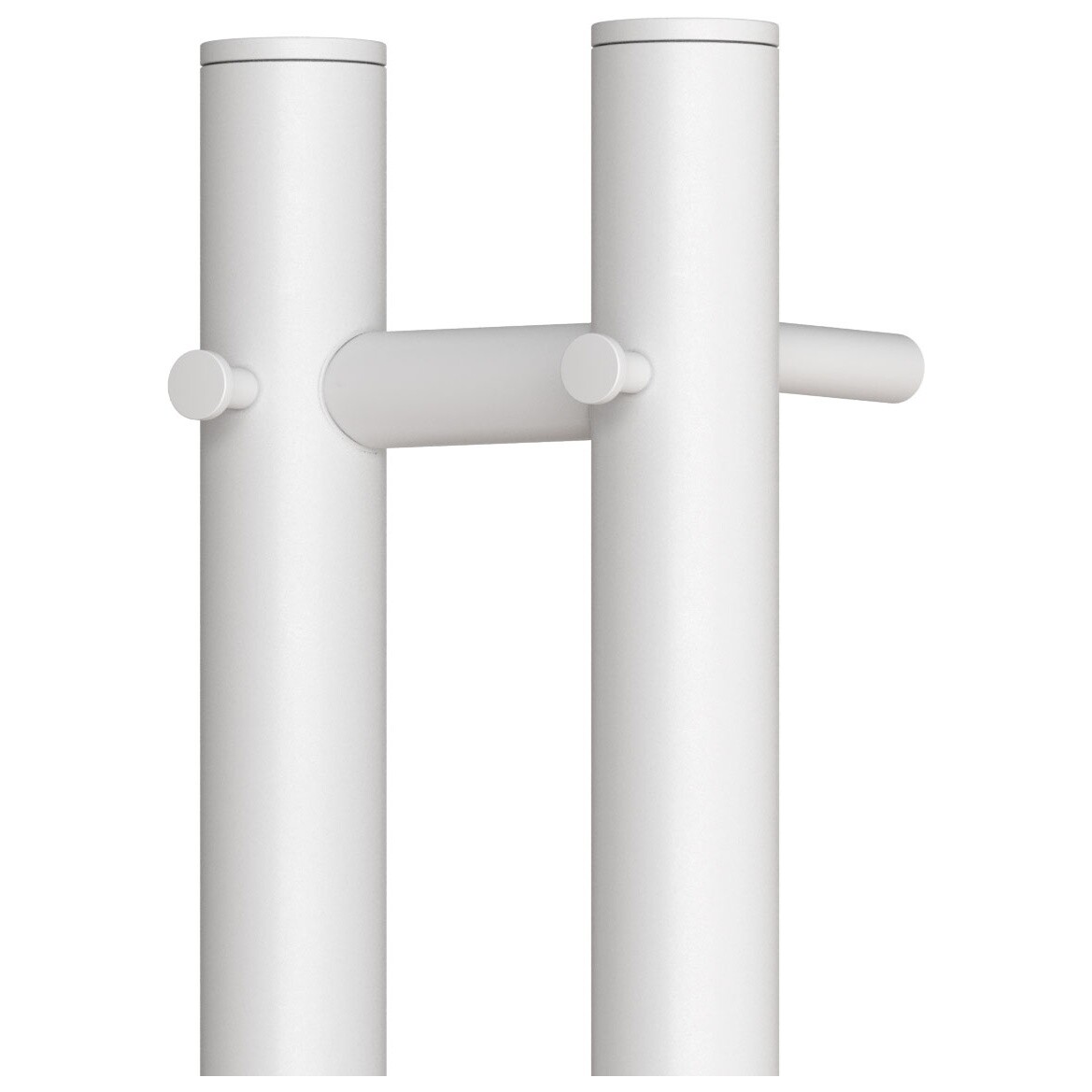 Полотенцесушитель электрический 80х120 см с диммером справа белый Point "Деметра" PN12812W П3 - изображение 4