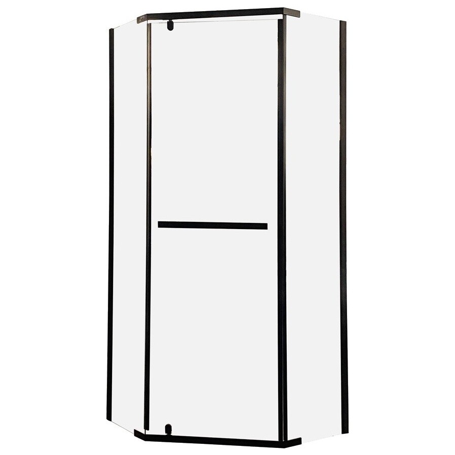 Душевой уголок пятиугольный 100x100 см черный Cerutti SPA Chika ZP101B