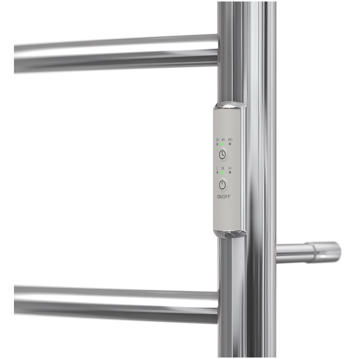 Полотенцесушитель электрический 50х80 см с полкой, с диммером справа хром Point "Афина" PN04858P П5 - изображение 4