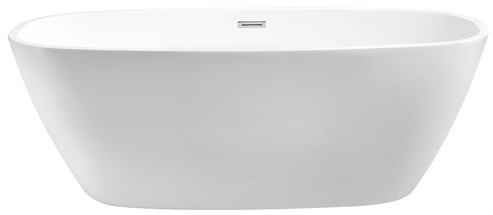 Ванна акриловая отдельностоящая 170х78 см белая Aquatek &quot;Тера&quot; AQ-128778Wt