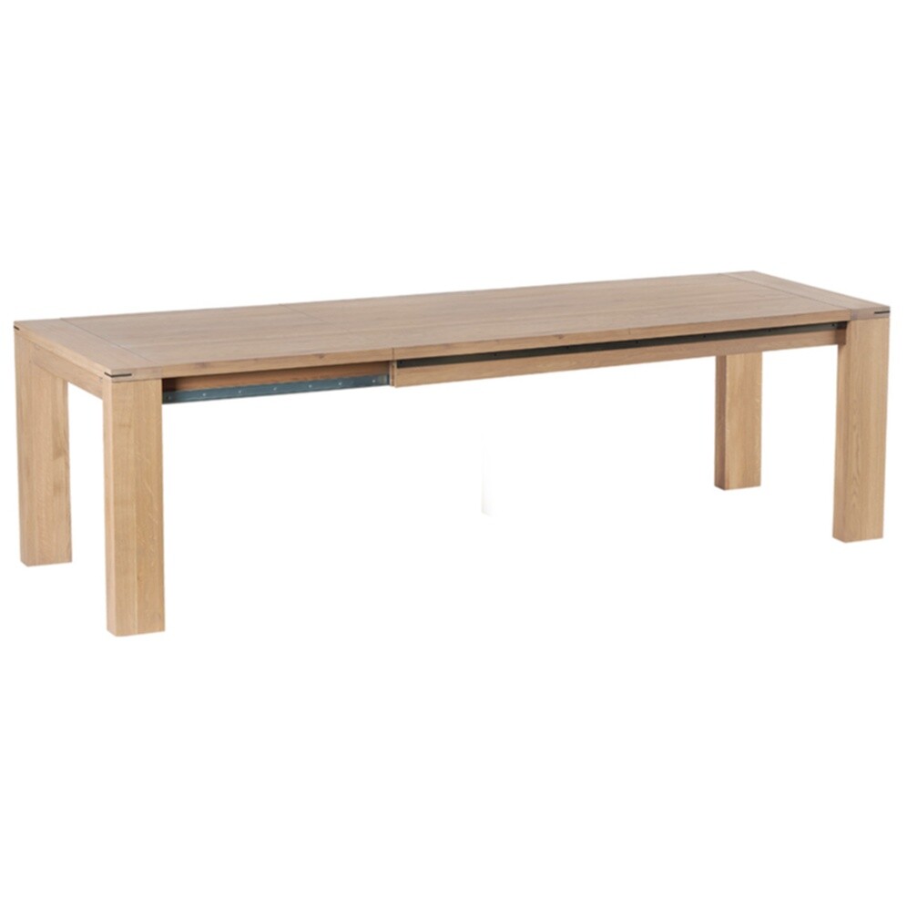Обеденный стол раздвижной деревянный 180-258 см дуб Cuneo