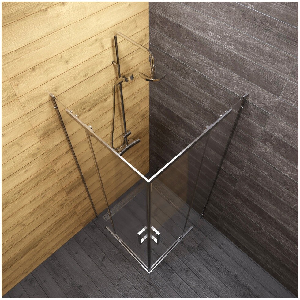 Душевой уголок квадратный 90х90 см хром Triton "Каппа-Хром" Щ0000054220 - изображение 7