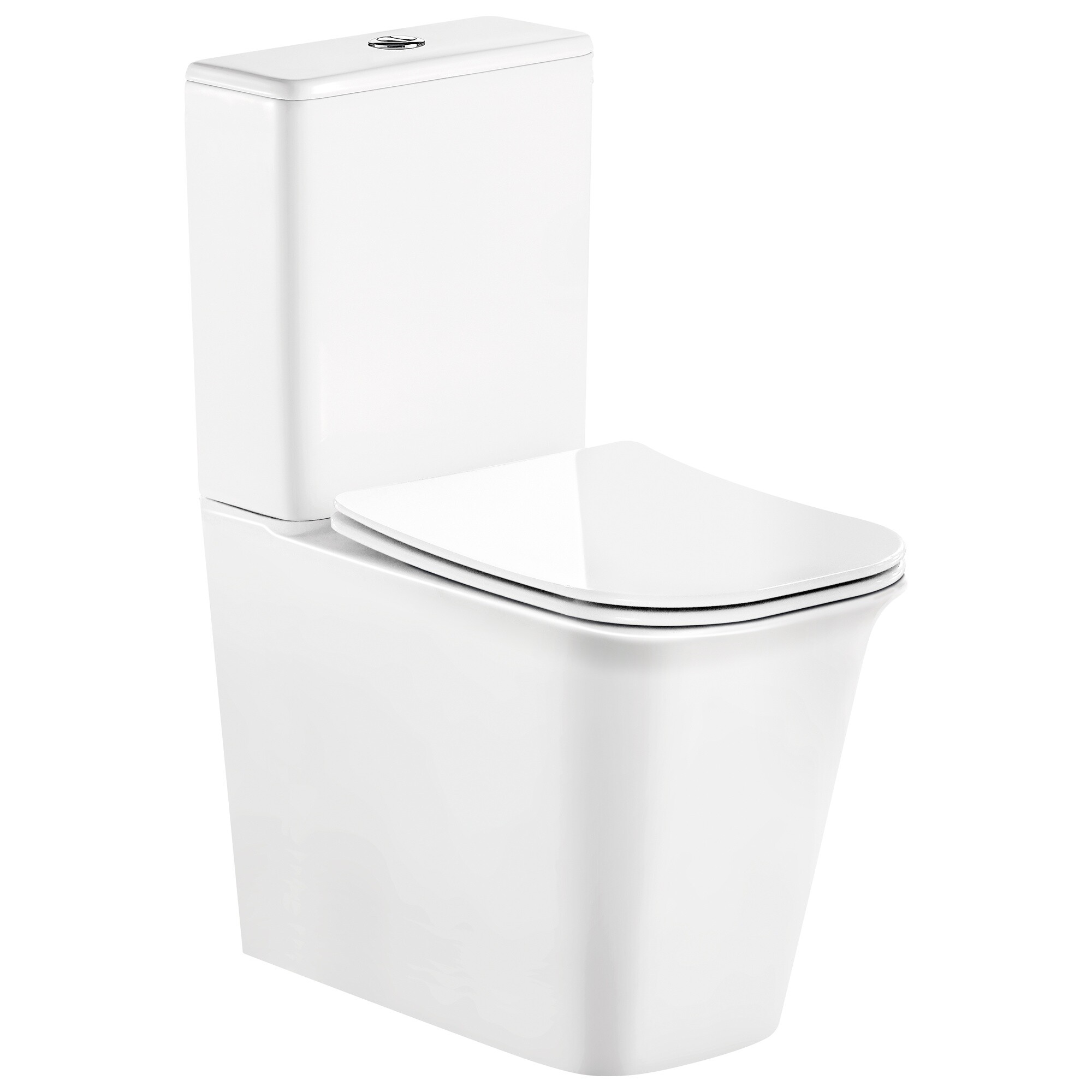 Унитаз напольный безободковый с сидениьем белый Cerutti SPA Arno CT7838