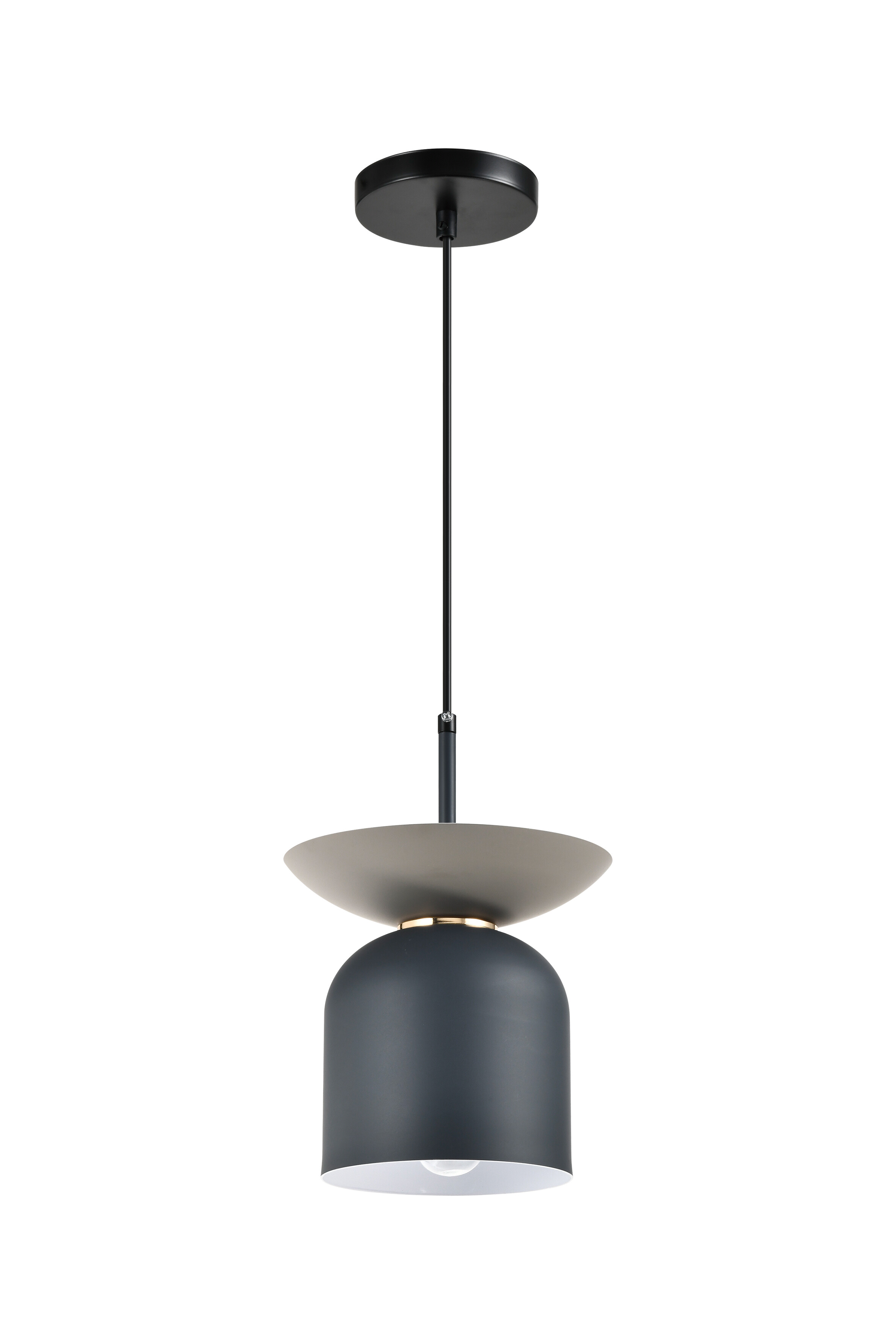 Светильник подвесной серый, черный V10443-1P Lecce УТ000035524
