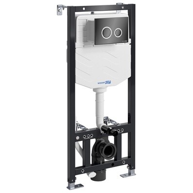 Инсталляция для унитаза с кнопкой Wasserkraft Aller 10TLT.010.ME.PB01