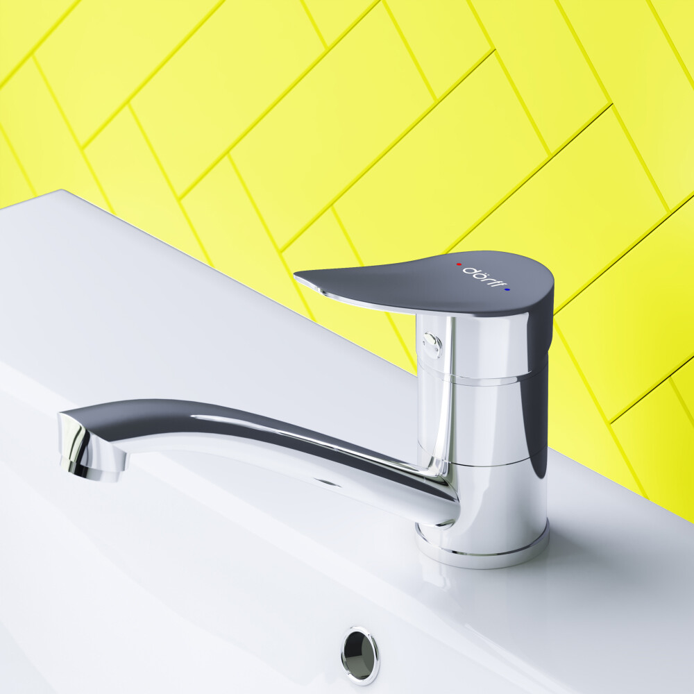 Смеситель для раковины однорычажный хром Diwo "Новгород" DW-NOV-27-000 - изображение 5