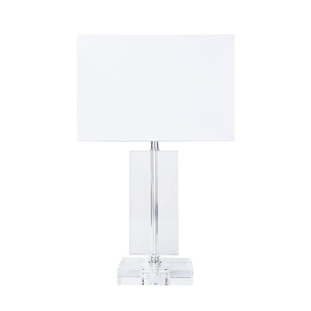 Лампа настольная с абажуром белая Clint A4022LT-1CC