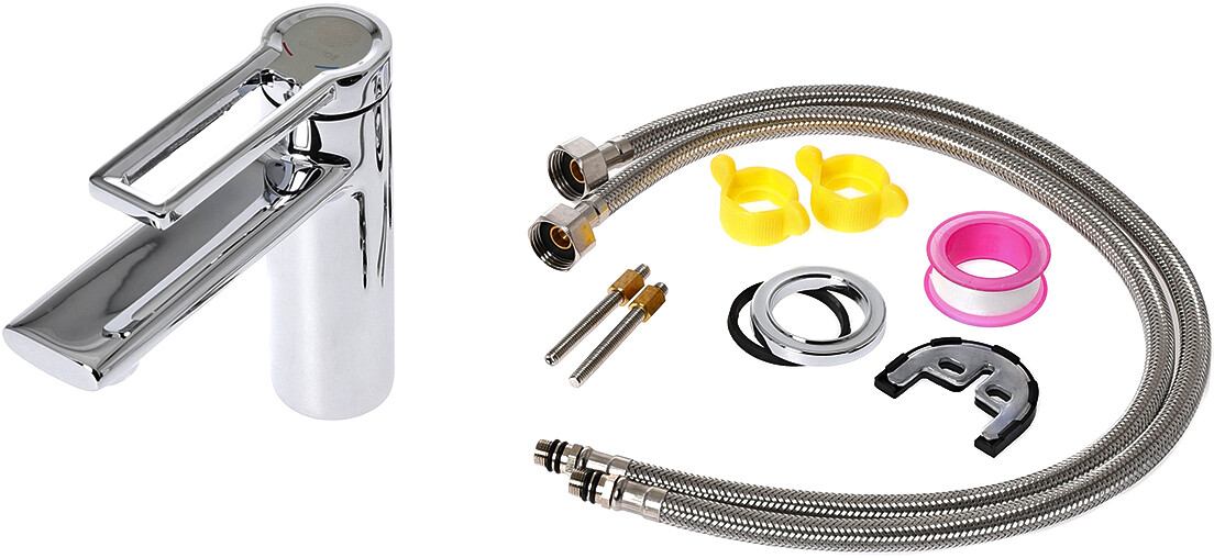 Смеситель для раковины однорычажный хром Stworki "Копенгаген" KP-01cr - изображение 8