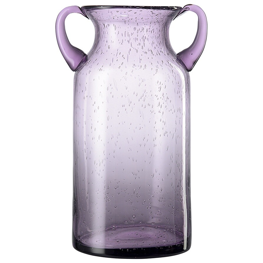 Ваза стеклянная 29 см фиолетовая Flowi