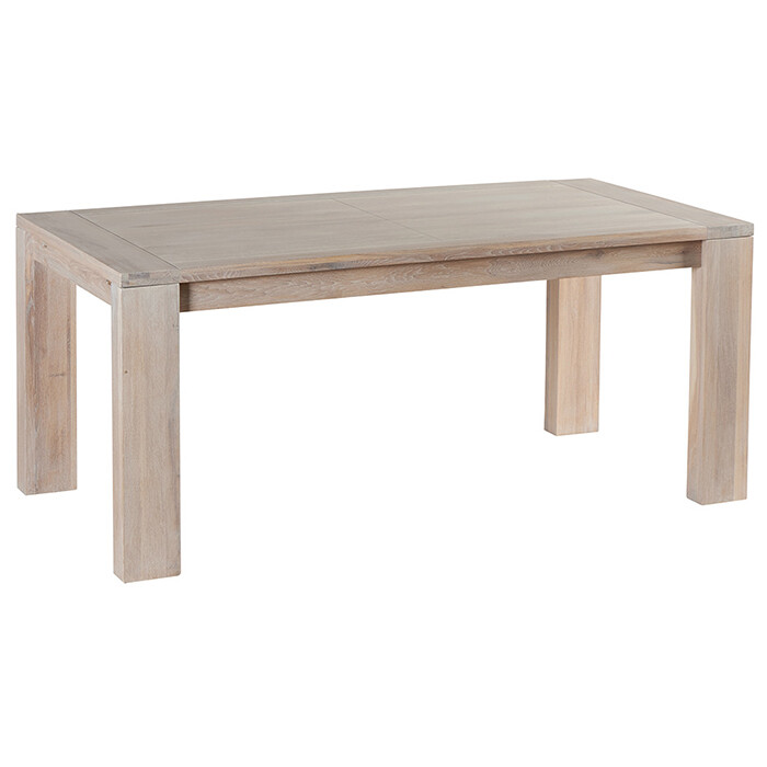 Обеденный стол деревянный 180 см отбеленный дуб Manufactura