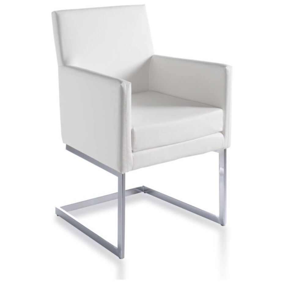 Кресло с мягкими подлокотниками белое Blanco от Angel Cerda
