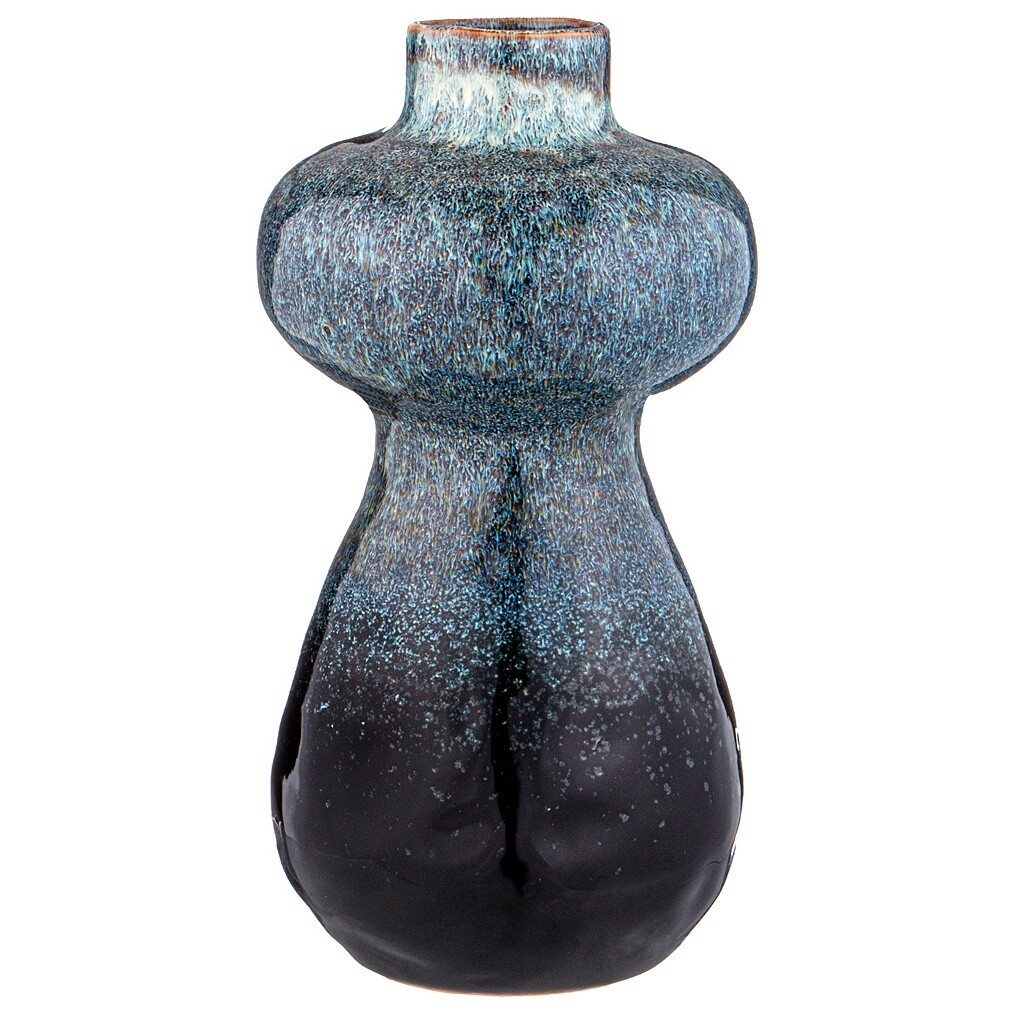 Ваза декоративная керамическая 25 см синяя, разноцветная ARM-146-1885