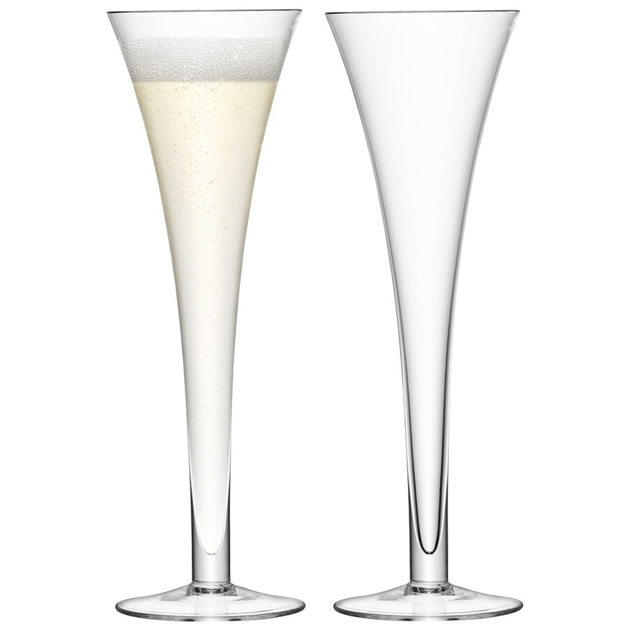 Бокалы для шампанского стеклянные 200 мл 2 шт Bar