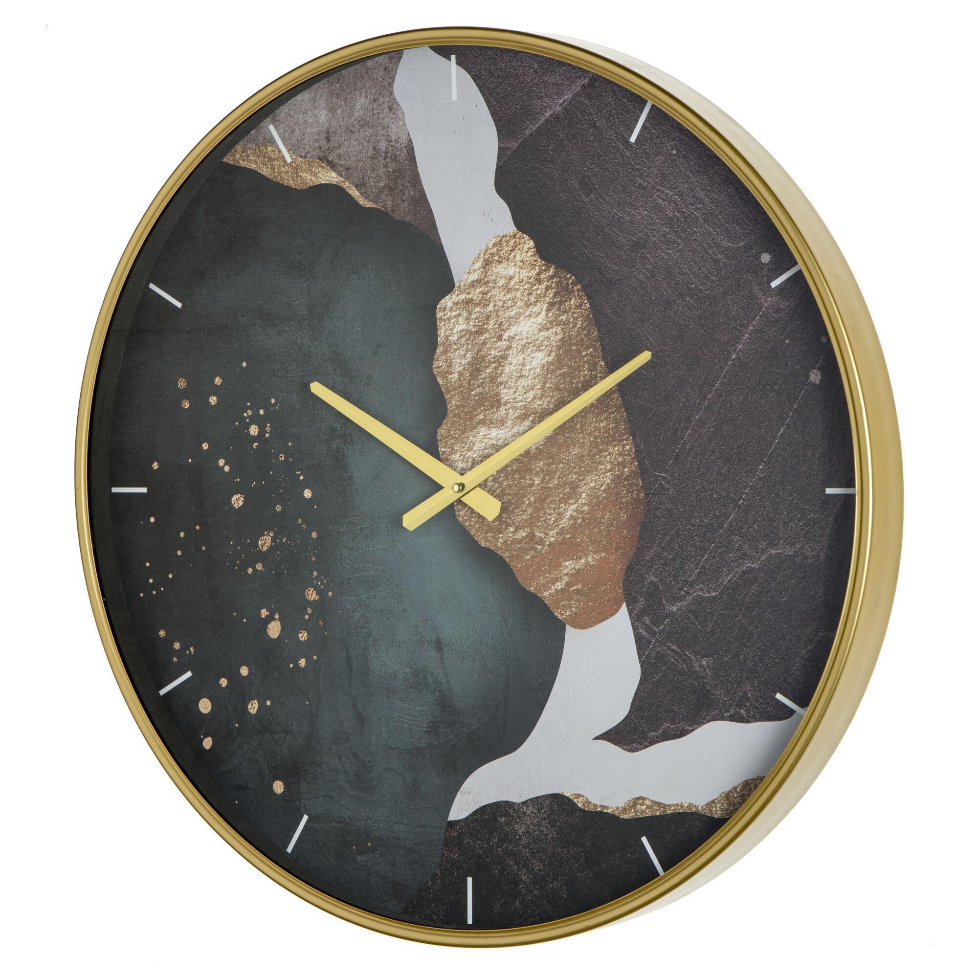 Часы настенные кварцевые изумрудные Aviere 25530