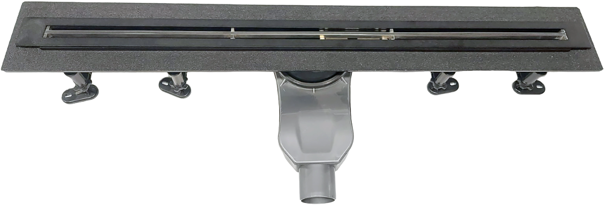 Душевой лоток с щелевой решеткой 80 см хром Ck Drain Lama-AQUA001-80