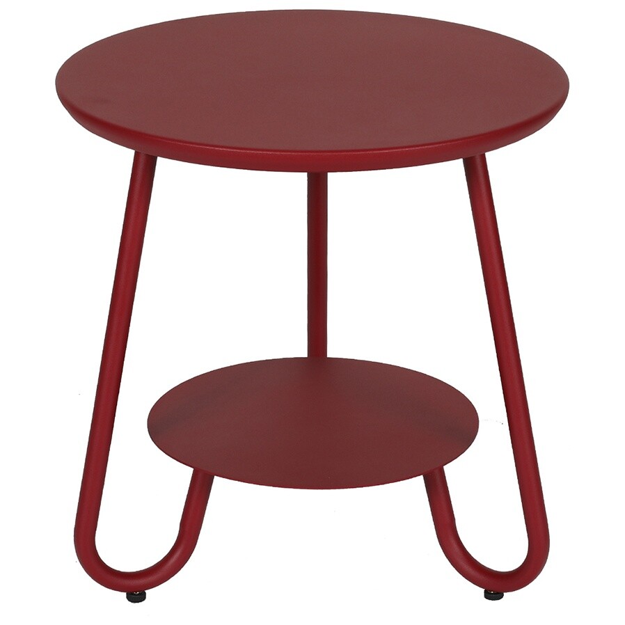 Кофейный столик круглый красный Stian