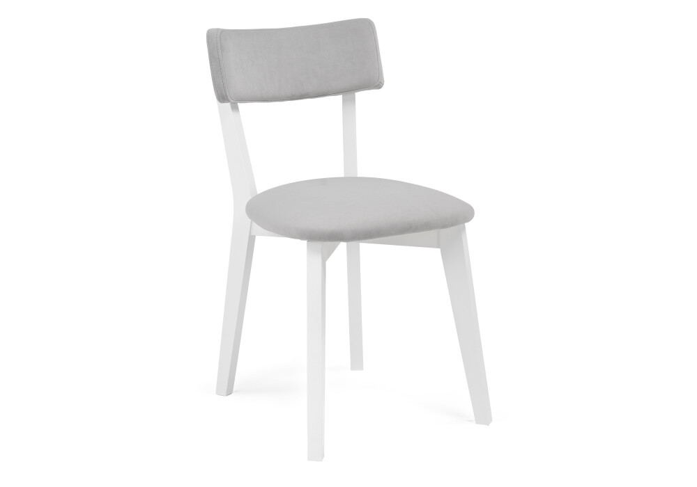 Деревянный стул с мягким сиденьем серый, белый &quot;Гилмар&quot;