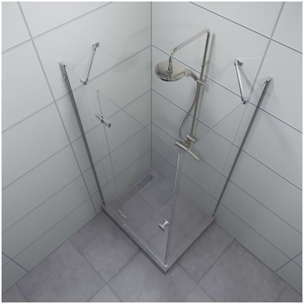 Душевой уголок прямоугольный 80х120 см хром Triton "Брава-Хром" Щ0000054195 - изображение 8