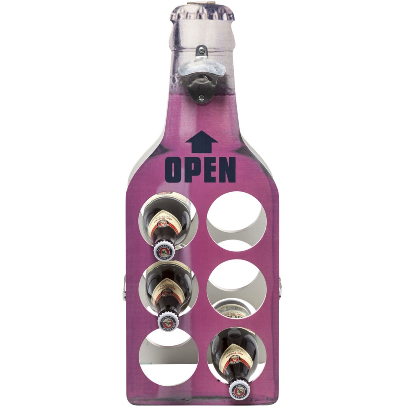 Стеллаж для бутылок розовый Open 80533
