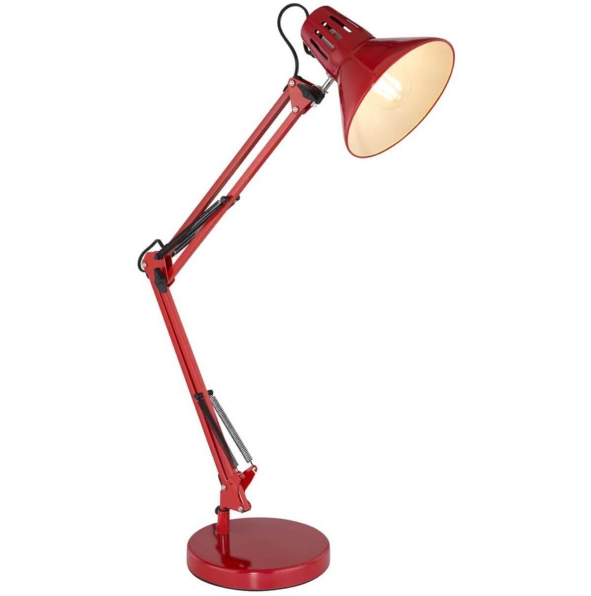 Настольная лампа на струбцине красная Chifa 28049R