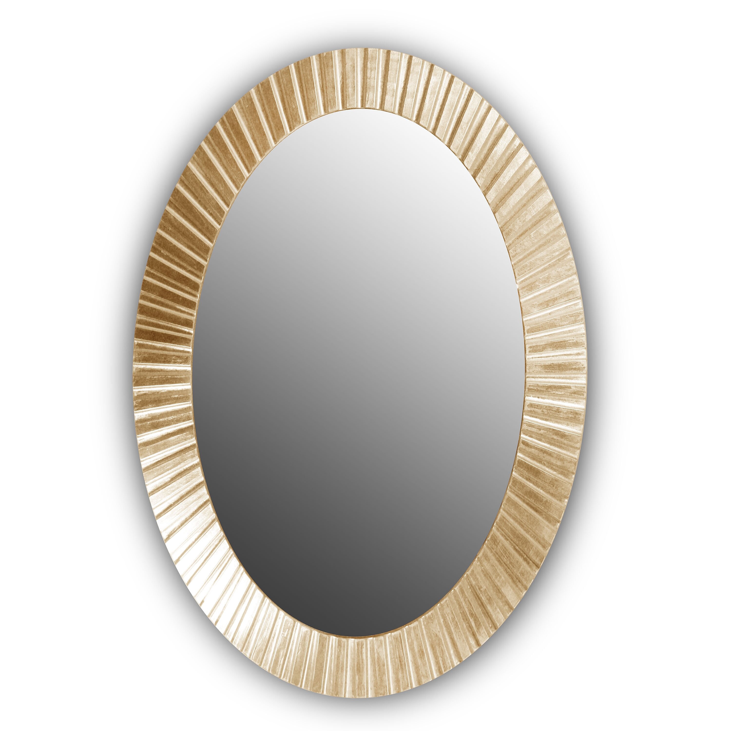 Золотое зеркало круглое настенное FASHION INDIO