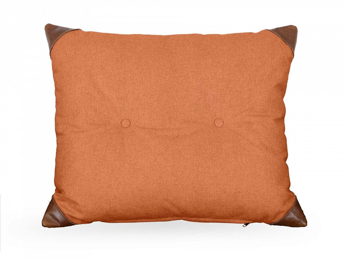 Подушка декоративная 60х60 см оранжевая Chesterfield