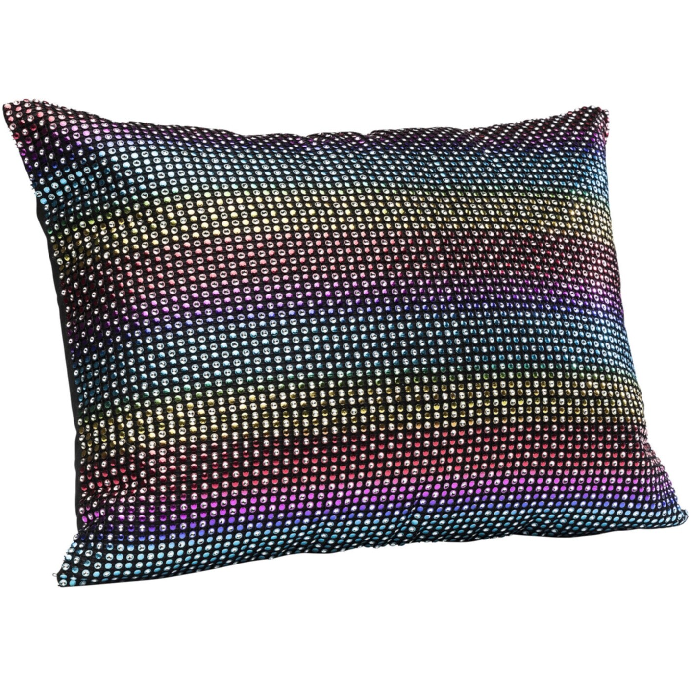Подушка декоративная 40х30 см черная Rainbow Glitter