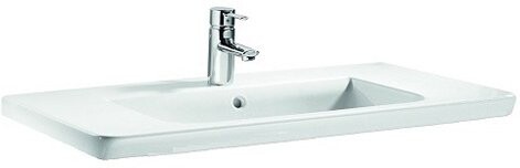 Раковина накладная фарфоровая прямоугольная 44х80 см белая Roca The Gap Unik 327470000