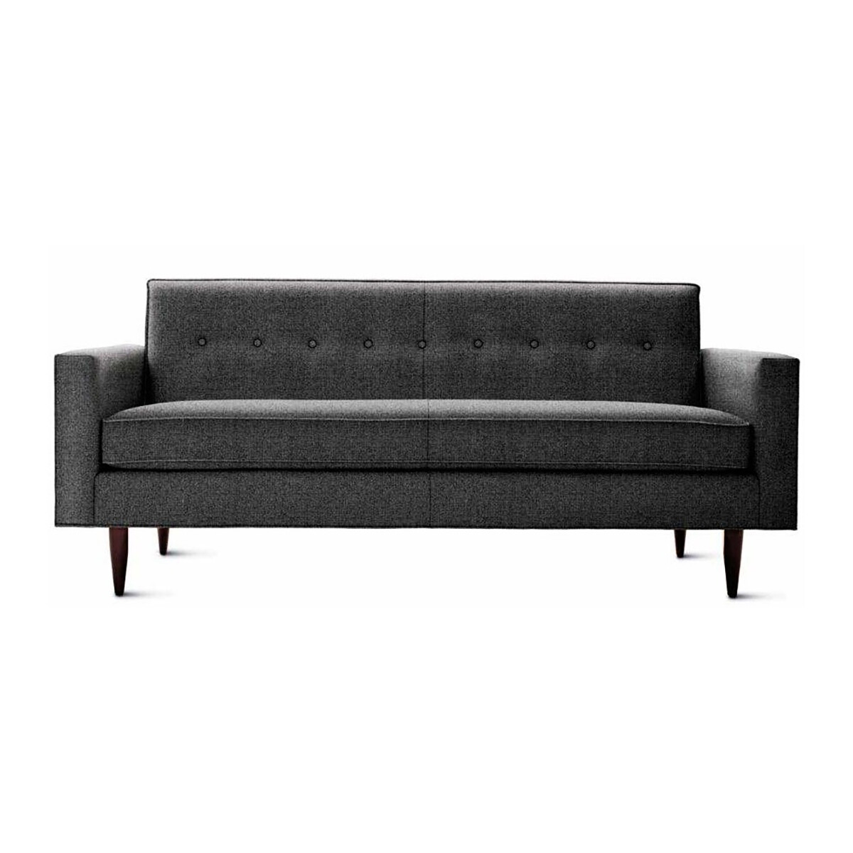 Диван Bantam Sofa большой прямой темно-серый