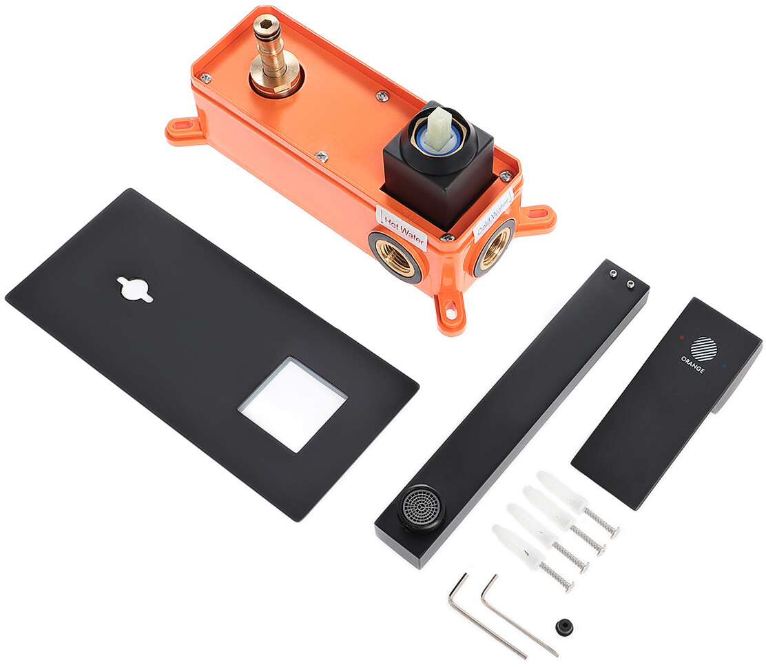 Смеситель для раковины встраиваемый однорычажный черный Stworki "Карлстад" KAS-04b - изображение 7