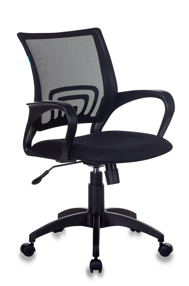 Кресло офисное черное с сеткой &quot;Бюрократ&quot; CH-695N