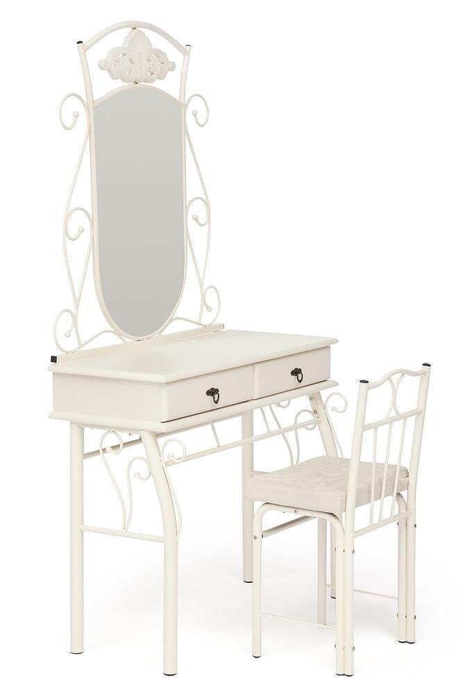 Туалетный столик с зеркалом белый Canzona