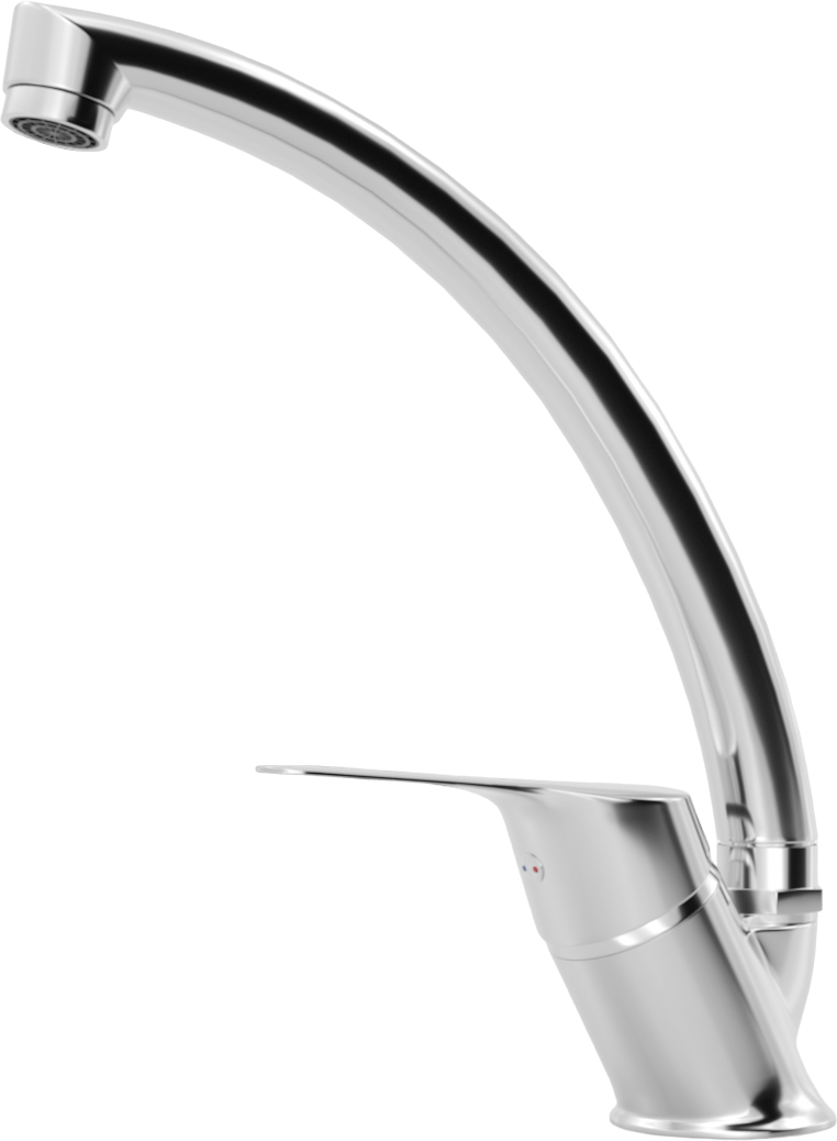 Мойка кухонная сталь Domaci "Равенна" Rand DGR 780х480 (6) L2TG L со смесителем Mega MG-BMK016 - изображение 5