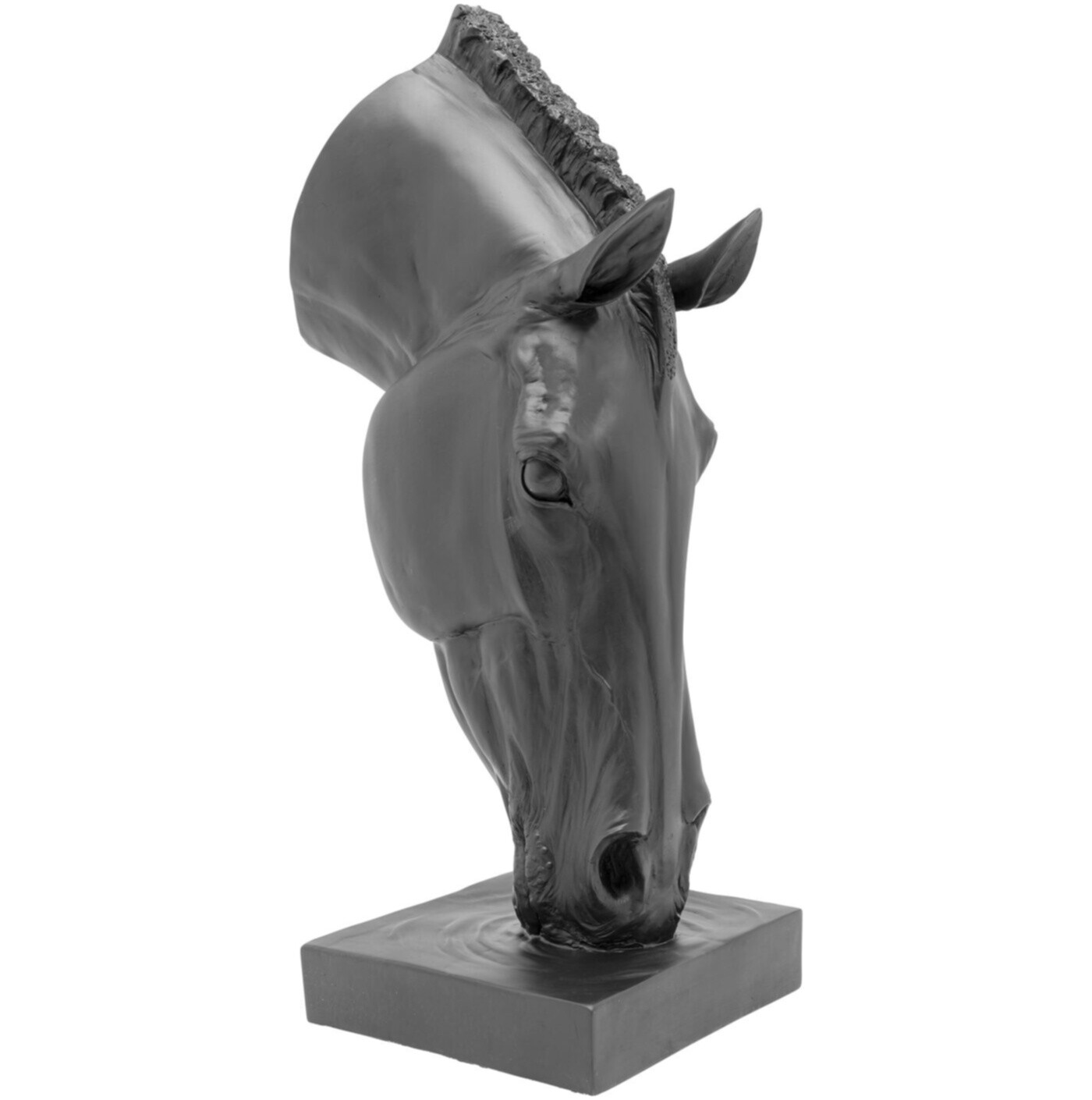 Статуэтка декоративная 72 см черная Horse Head