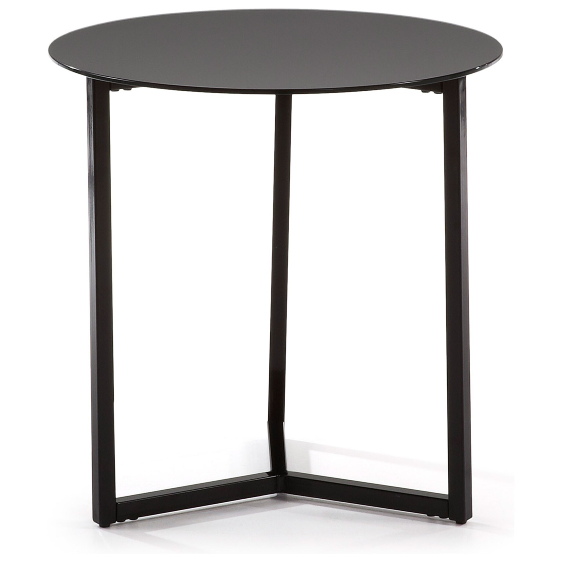 Приставной столик круглый черный Marae от La Forma
