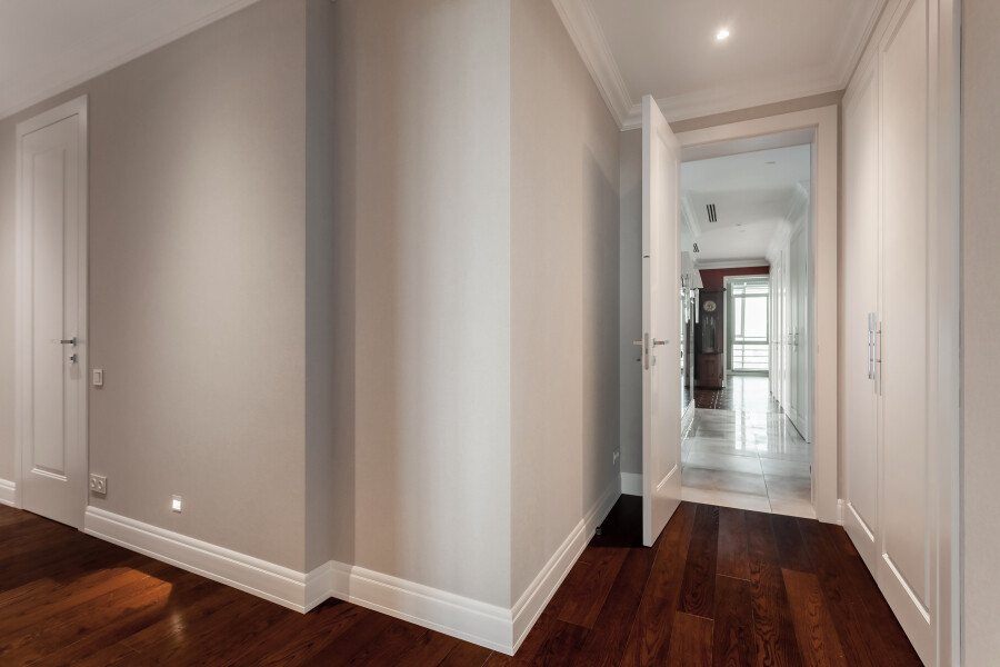The corridor is in the apartment