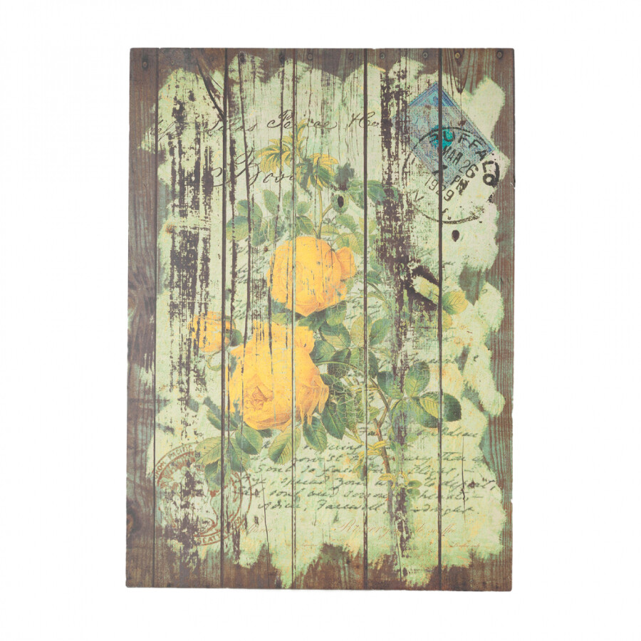 Настенная панель Flores Yellow для стен в гостиной