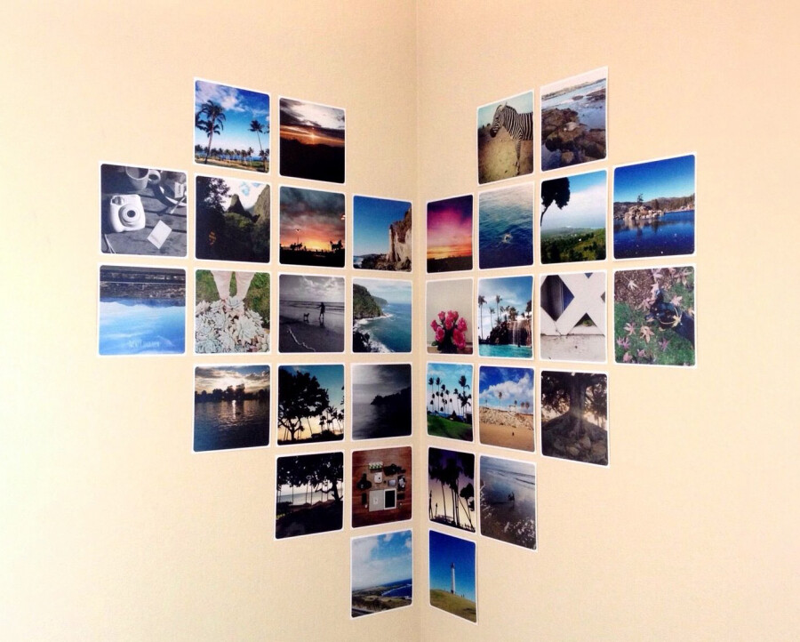 Как правильно и красиво вешать фото на стены, как подобрать рамки, в какое  место комнаты повесить, способы развески