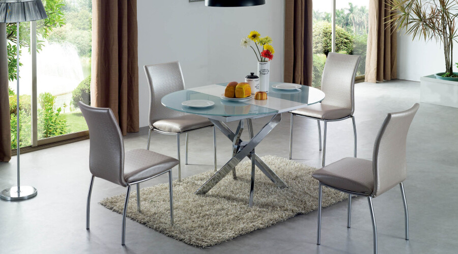 Стеклянный стол на кухню как совместить со стилем интерьера