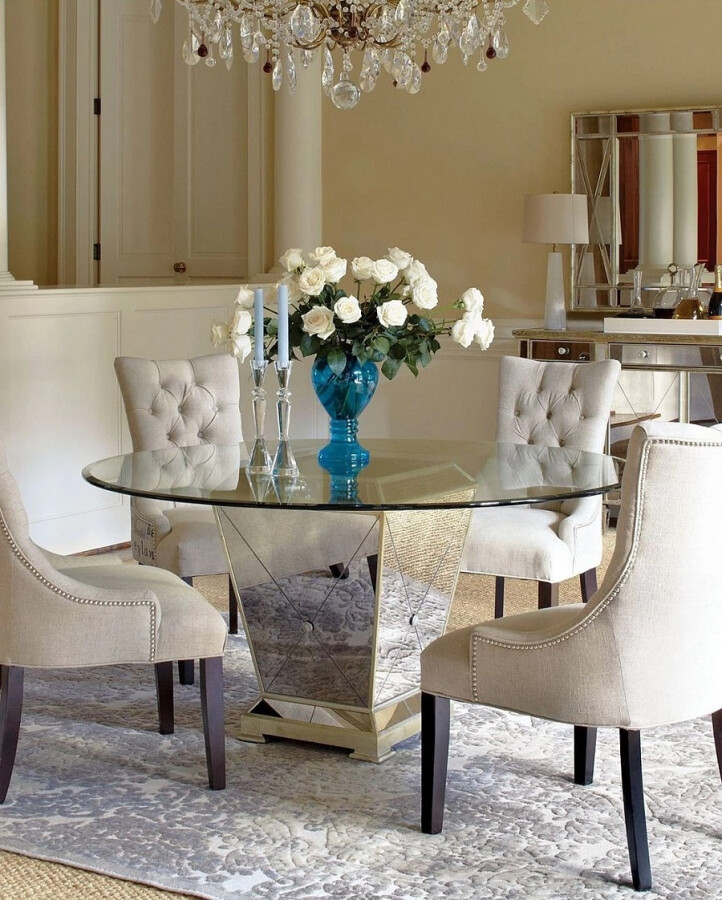 Стеклянный стол: яркий акцент в интерьере кухни — блог интернет-магазина мебели Komod